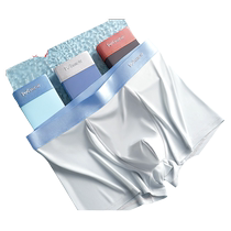 Catman Ice Silk Mens Underwear Mens Summer Thin Boxer Sports Breathable Seamless Boxer Shorts 2024 New Style