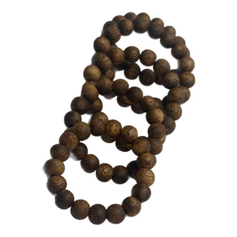 4.5mm Green Qinnan Agarwood Ring for Women and Men