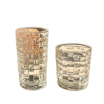 Rattan Glass Cup Ins Wind Freshener Department Home Relief Water Cup Juice Coffee Cold Drinks Cup Blogger Cosco