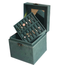 Retro jewelry box European exquisite small jewelry box princess simple storage box hand jewelry box jewelry box makeup box