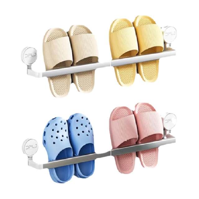 Beishi suction cup slipper rack without punching wall hanging storage rack