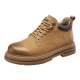 YRC genuine leather low-top Martin boots winter new workwear travel yellow short boots lightweight outdoor sneakers