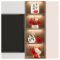 New house wine cabinet decorations home living room entrance dining room TV cabinet handicrafts housewarming gifts