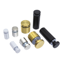 Stainless steel black advertising nails brushed gold acrylic decorative nails glass screws mirror nails white glass nails