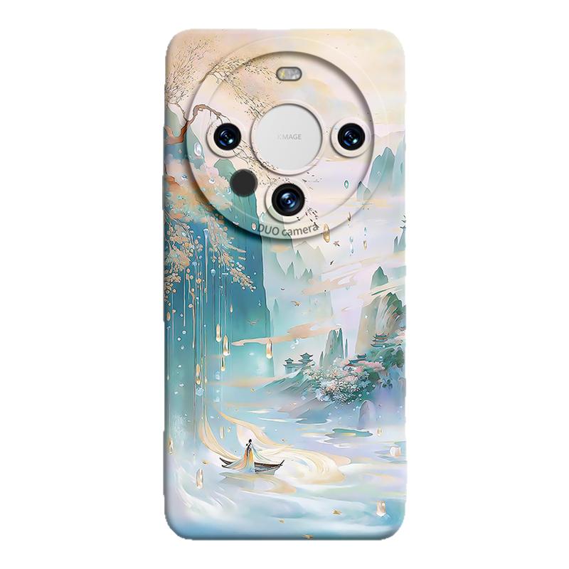 Anti-fall liquid silicone phone case