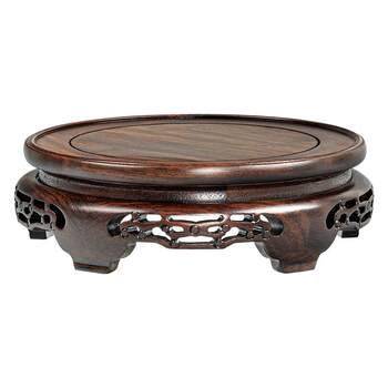 Nantong vintage ebony openwork wood carving