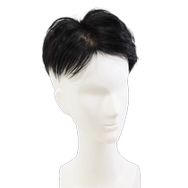 Rebecca wig mens hair piece real hair short hair full hand-woven texture fluffy and stylish bald hair loss wig piece