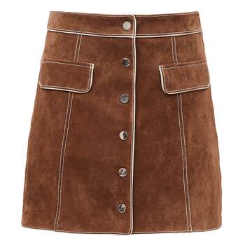 Vero moda ole skirt ພາກຮຽນ spring ແບບໃຫມ່ commuting ສີງ່າຍດາຍແລະ elegant ຈັບຄູ່ກັບ a-line ສິ້ນ skirt ສັ້ນທີ່ນິຍົມ