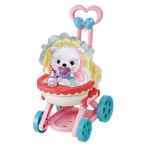 (Self-operated) mimiworld pet stroller cat toy dog ​​girl girl child simulation gift import