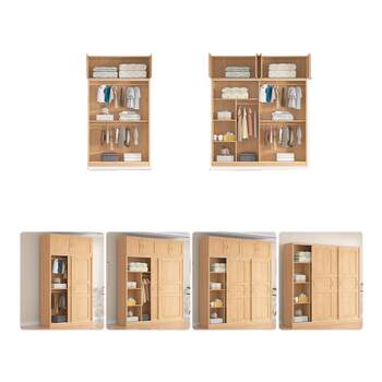 All solid wood wardrobe new model 2025 hot style
