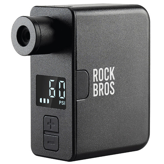 洛克兄弟迷你电动车打气筒便携式山地公路自行车美法嘴高压充气泵