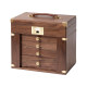 Fanhan Fingerprint Lock Solid Wood Jewelry Box