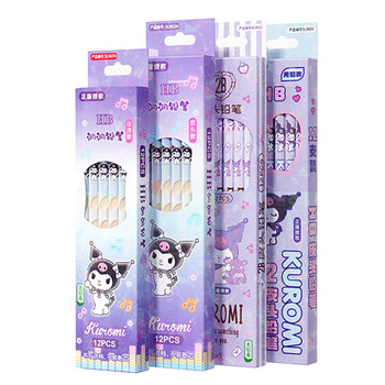 Sanrio melody kuromi hello kitty cartoon hb pencil eraser head writing tools for primary school students 30 cute kindergarten beginners writing set jade dog belt eraser lead-free