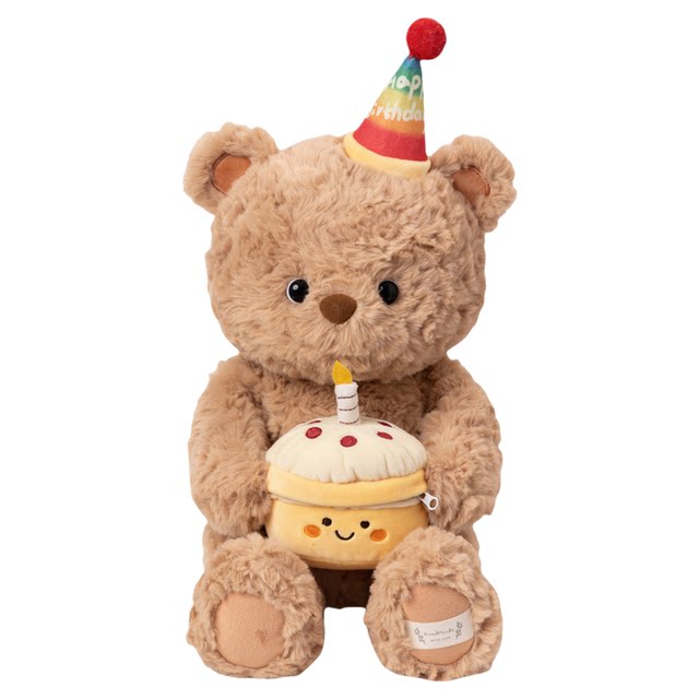 Birthday bear doll cake fox plush doll