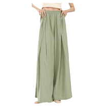 Hua Chenxu modern dance loose and elegant dance costume pleated wide-leg dance pants Chinese folk dance body practice uniform