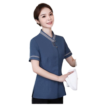 Cleaning clothing short-sleeved hotel cleaning aunt shopping mall property sales department cleaning uniform room cleaning staff autumn and winter clothing