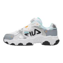 FILA KIDS FILA Cat Claw ເກີບເດັກນ້ອຍເກີບແລ່ນເດັກນ້ອຍ 2024 Spring ໃຫມ່ຂອງຜູ້ຊາຍແລະແມ່ຍິງ Knob ເກີບກິລາ