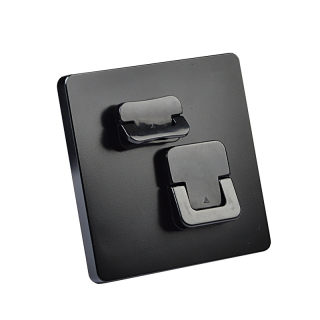 黑色插座保护套儿童防触电宝宝插头孔防护盖开关插板插孔安全塞