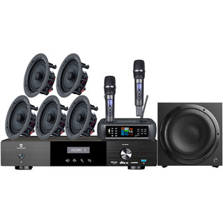 惠威5.1家庭影院吸顶音响K歌套装嵌入式客厅卡拉OK音箱全景声7.1