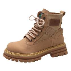 Martin boots women's 2023 new retro workwear desert rhubarb boots spring and autumn single boots thick-soled outdoor popular short boots