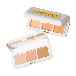KATO Cubic Cheese Three-Color Concealer Concealer Palette 1.3g*3 covers dark circles on the face, is long-lasting and waterproof