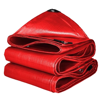 Festive red tarpaulin wedding shed banquet tent cloth plastic rainproof cloth colorful striped cloth thickened awning cloth
