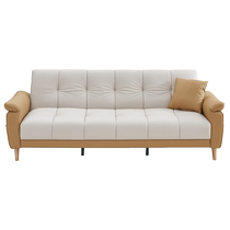 Quanyou Home Modern Simple Living Room Small Apartment Straight 2024 New Dual-Purpose Fabric Sofa Bed 111116