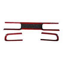 Suitable for Dodge Challenger carbon fiber rear trunk outer light frame matte carbon fiber rear panel