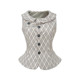 LazyDidi retro plaid twist slimming top