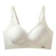 Women's small breasts gathered and unzipped cup without traces