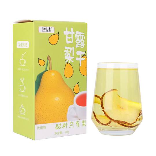 Freeze-dried snow pear slices, dry skin, dry throat, excessive phlegm, excessive drinking