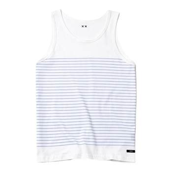 xxDESIGN ເສື້ອຢືດເສື້ອຢືດຍີ່ຫໍ້ trendy versatile sweatshirt striped sleeveless slim fit cultural shirt ສະດວກສະບາຍ, ມີພະລັງ ແລະ breathable