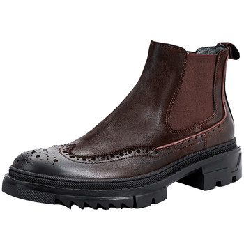 Chelsea boots genuine leather short martin boots retro