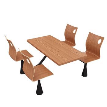 Employee factory canteen dining table fast food restaurant conjoined