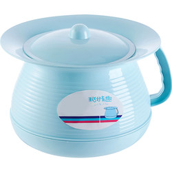 Elderly People's Thickened Plastic Spittoon, Children's Potty, Urinal, Household Male and Female Urinal with Lid, Adult Bedroom Urinal, Urinal Bucket, Chamber Pot