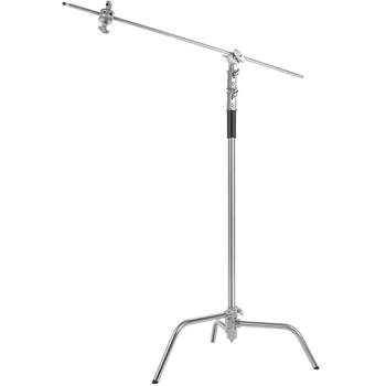 ການຖ່າຍຮູບ 3.3 ແມັດ magic leg C-type 40-inch stainless steel Shenniu studio light flash light ceiling light rack cross arm bracket oblique arm bracket thickened version oblique arm heavy-duty professional studio camera lifting rack