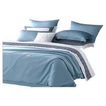 Mercury home textile set long-staple cotton four-piece set pure cotton antibacterial bed sheet and quilt cover light luxury pure cotton antibacterial bed sheet and quilt cover