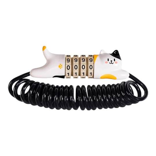 洛克兄弟密码锁便携头盔锁行李箱包锁自行车锁迷你钢缆锁骑行车锁