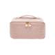 Flat tiled large opening partition storage large capacity cosmetic bag