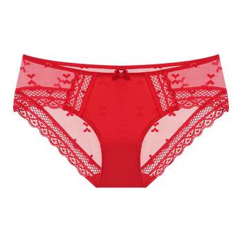 ປີມັງກອນ Panties ສີແດງຂອງແມ່ຍິງ lace ຝ້າຍບໍລິສຸດມັງກອນການແຕ່ງງານແອວຕ່ໍາ Sexy ແມ່ຍິງ panties ໃຫຍ່ panties ສີແດງ