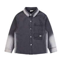 ebaer childrens fashion antibacterial denim jacket 2024 autumn new style boys versatile tops childrens clothing soft denim