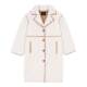 Maje elegant patchwork mid-length woolen coat