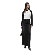 (Parent-child wear) MOCO2023 winter new product water slurry star American contrast raglan sleeve long sleeve short T-shirt