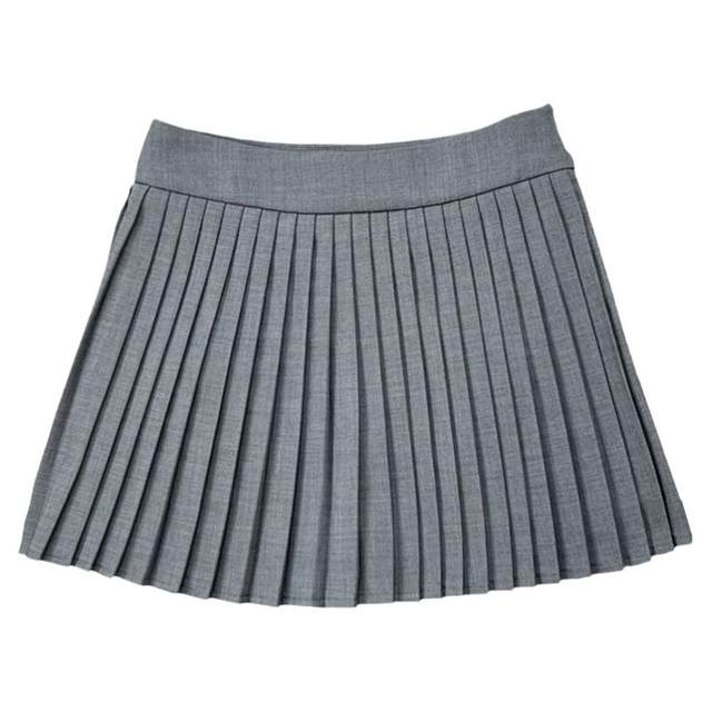 Ding Nini's homemade A-line white pleated skirt skirt