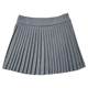 Ding Nini's homemade A-line white pleated skirt skirt