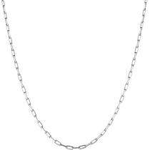 Lukfook Jewelry Plain Chain Pt950 Platinum Necklace Mens and Womens Platinum Necklace Gift Price L04TBPN0017