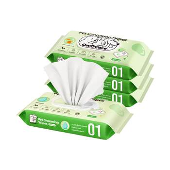 Owocare pet cleaning wipes no-clean for cats and dogs