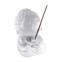 Glass incense insert creative Tathagata incense holder for Zen Chinese-style home living room coffee table incense burner incense ornaments