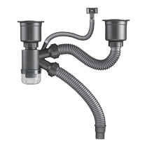 Kitchen sink double sink drain pipe sink accessories sink sink drain pipe anti-odor set