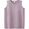 Grey purple women's vest wears loose sleeveless T-shirt